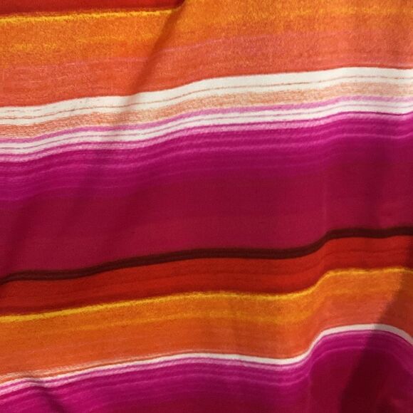 NWT- TRINA TURK-Solstice Stripe (pink/orange/red) Plunge Swimsuit-Size 10 - Picture 7 of 12